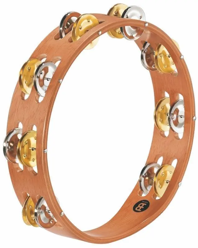 Buy Direct MeinlRecording-Combo Wood Tambourine - Dual-Alloy Jingles