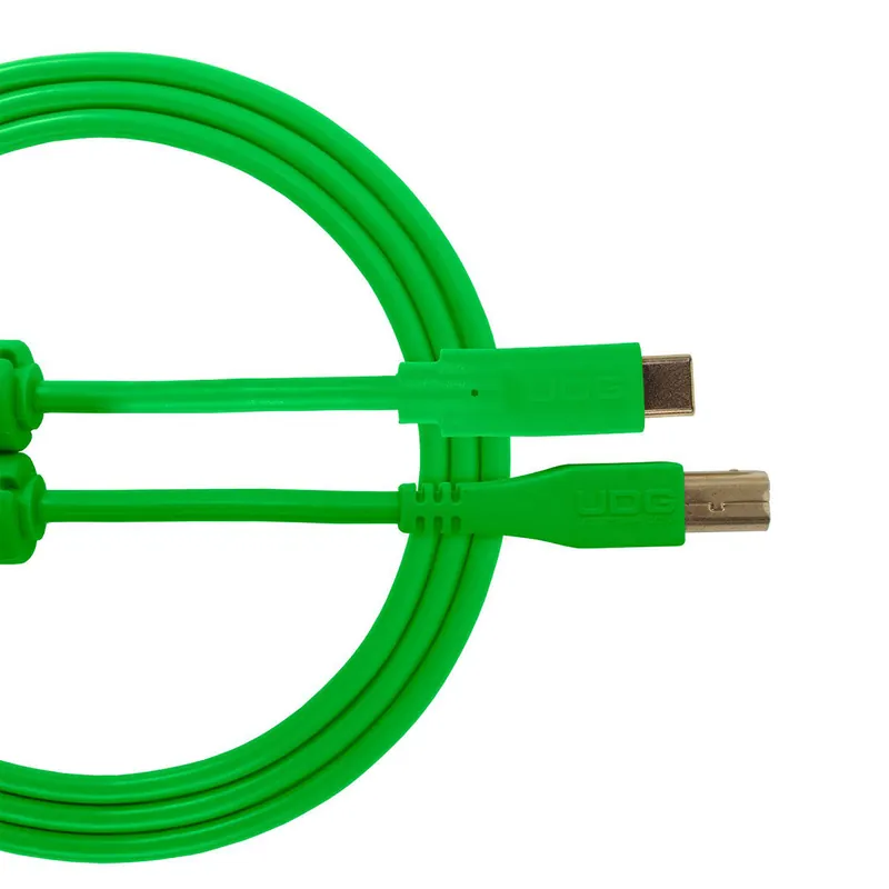 UDG USB Cable C-B 1.5m Green U96001GR Handmade