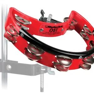Instant Buy Rhythm TechDrum Set Tambourine w/ Nickel Jingles - Red