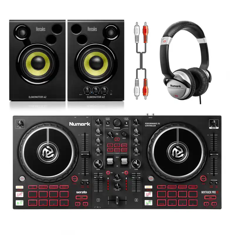 Numark Mixtrack Pro FX + Monitor 42 + Headphones Low Price