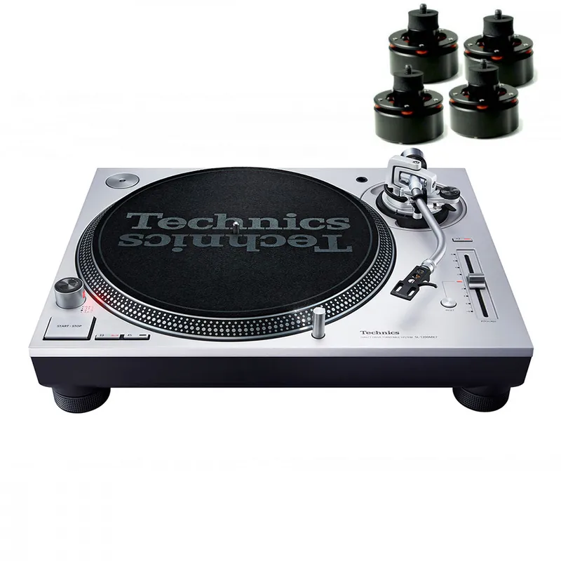 Technics SL1200 MK7 + Isonoe Isolator Feet Set of 4 (Black) Holiday Sale