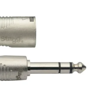 Professional Grade Stagg NAC6PSXMR Balanced Jack to Male XLR Cable 6m