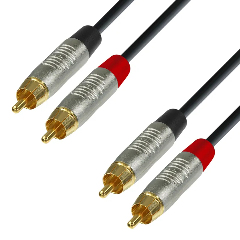 Adamhall 4 STAR Rean® Twin RCA to RCA Cable 3m (K4TCC0300) Affordable