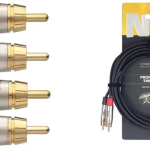 Next Day Delivery Stagg N-Series Twin RCA Cable 3m