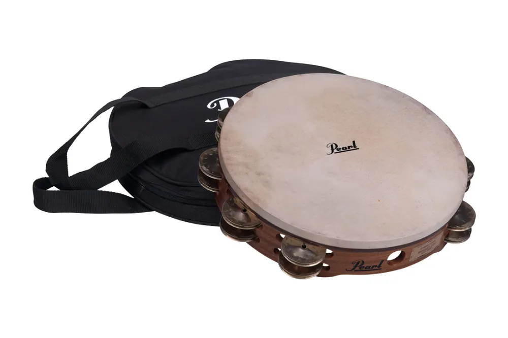PearlOrchestral Tambourine with German Silver Jingles - 10'' Factory Price