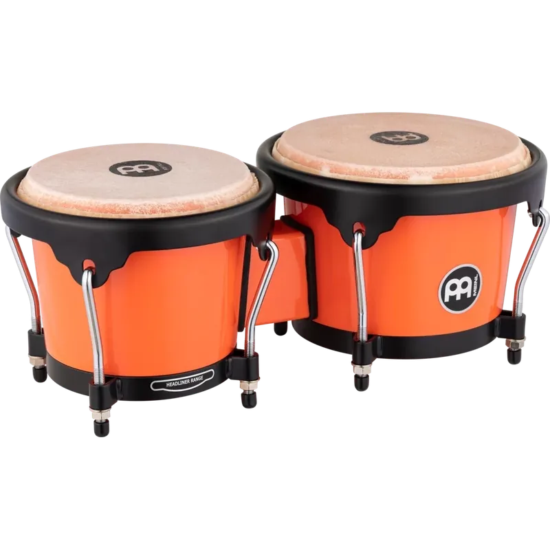 Hassle-Free Returns MeinlJourney Series Molded ABS Bongos - Electric Coral