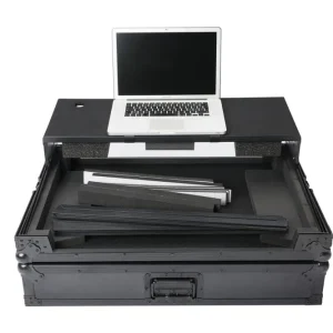 Fan Favorite Magma Multi Format Workstation XXL Plus DJ flight case for large controllers with laptop shelf