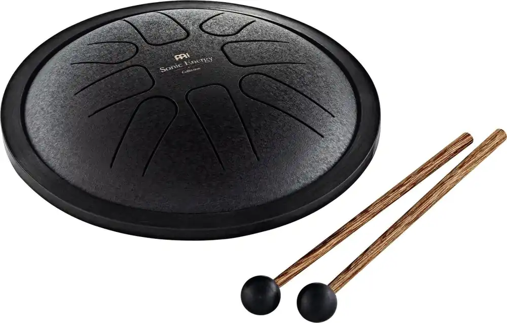 MeinlSonic Energy F Minor Small Steel Tongue Drum, Black Certified