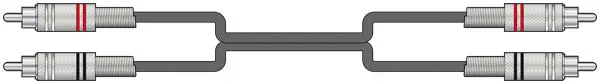 Trending Chord 1.5m 2 x RCA to 2 x RCA High Quality Audio Cable(190053)