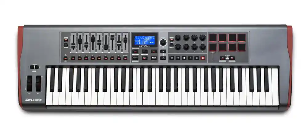 NOVATION IMPULSE 61 MIDI Keyboard Controller Crafted