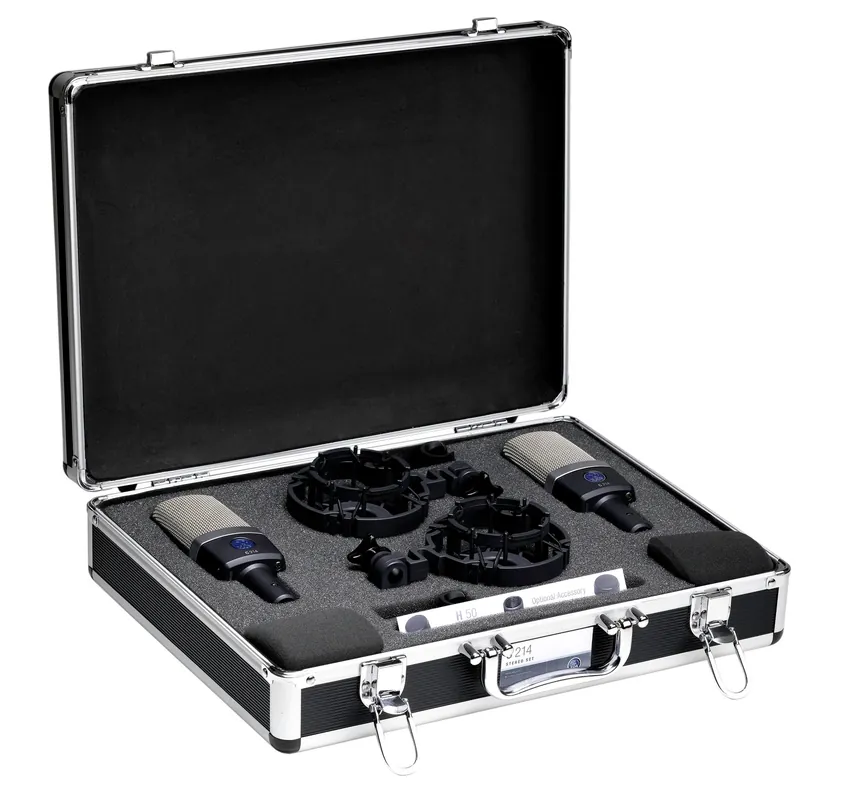 AKG C214 Professional Studio Microphones - Stereo Pair Discount