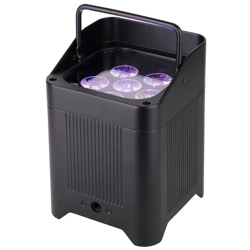 Flash Sale Citronic ViPAR: 6x18W Smart Rechargeable RGBWA/UV PAR Uplighter (154048)