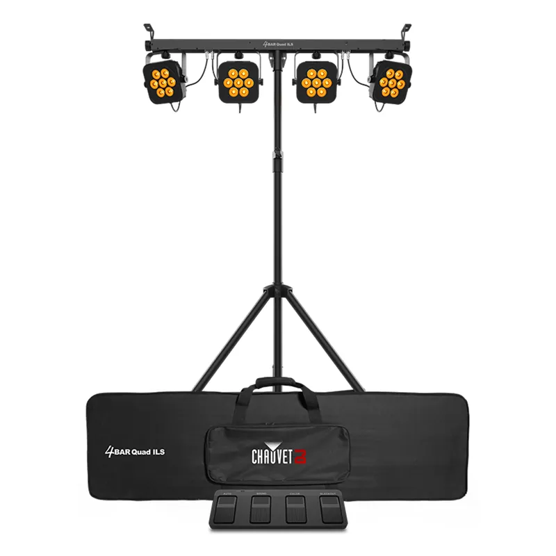 Genuine Chauvet 4BAR Quad ILS Complete Wash Lighting System