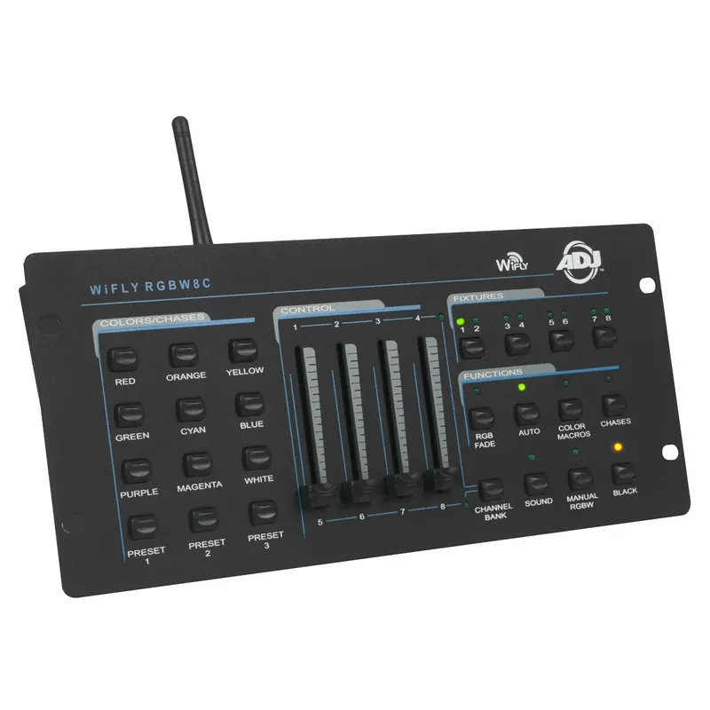 Shop Now American DJ WiFly RGBW8C 64Ch WIFI DMX LED Controller