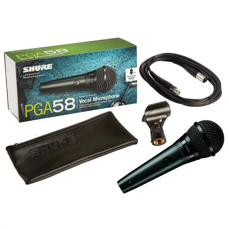 Shure PGA58 Dynamic Vocal Microphone with XLR Cable Fast Shipping