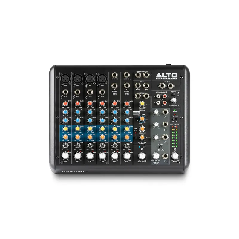 New Arrival Alto TRUEMIX 800 FX 8-Channel Mixer with USB, Bluetooth & FX