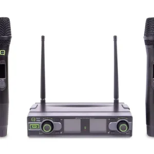 Limited Edition Q-AUDIO QWM1950 HH UHF Dual Channel Wireless Microphone System