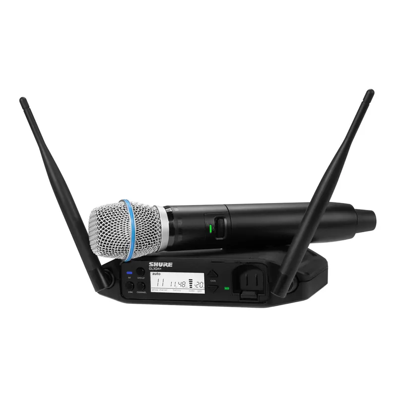 Shure GLXD24+UK/B87A-Z4 GLX-D+ Wireless Beta 87A Handheld System Handmade
