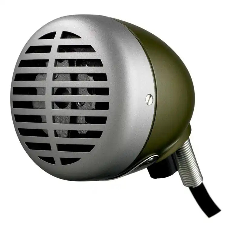 Top Pick Shure 520DX Green Bullet Mic for Harmonica/Lo Fi Vocals