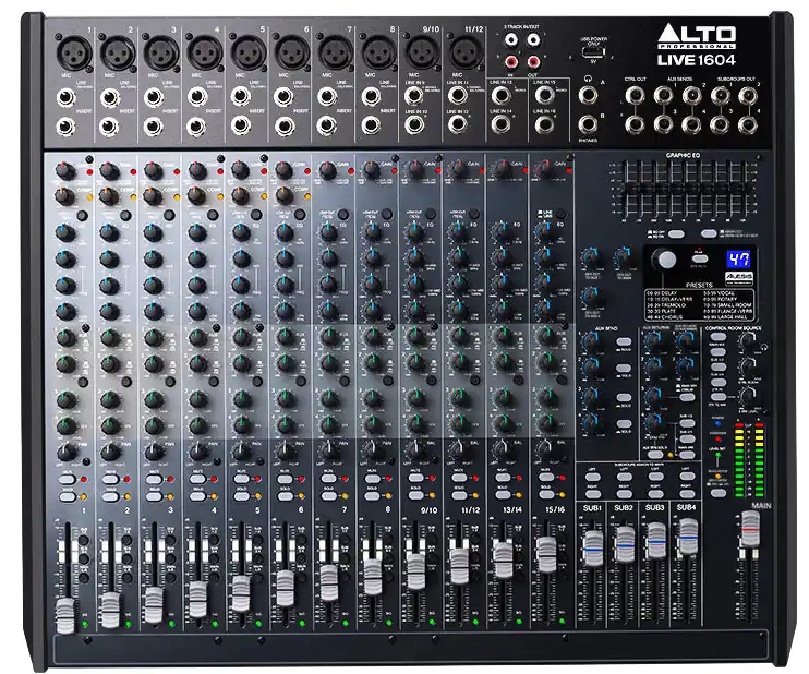 ALTO LIVE1604 16-Channel USB Mixer with DSP effects Authentic