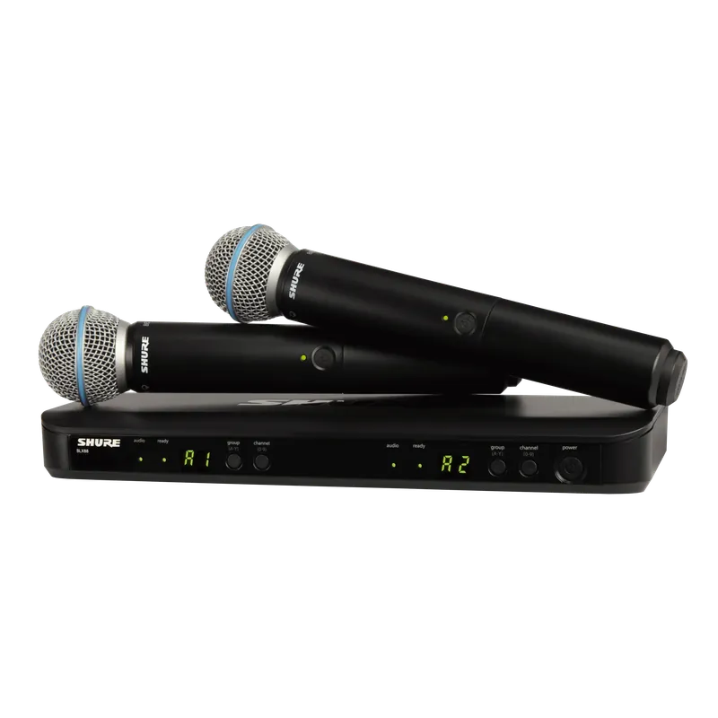 Shure BLX288UK/B58 Dual Handheld Wireless Microphone System Latest