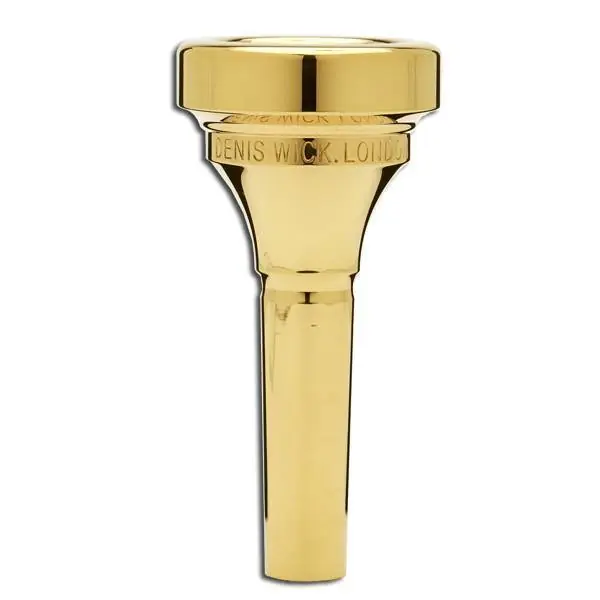 Shop Now Denis Wick5ABL gold-plated Large Bore Trombone Mouthpiece