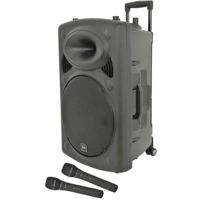 Hassle-Free Returns QTX QR15PABT 15" Portable PA with Bluetooth (178848)