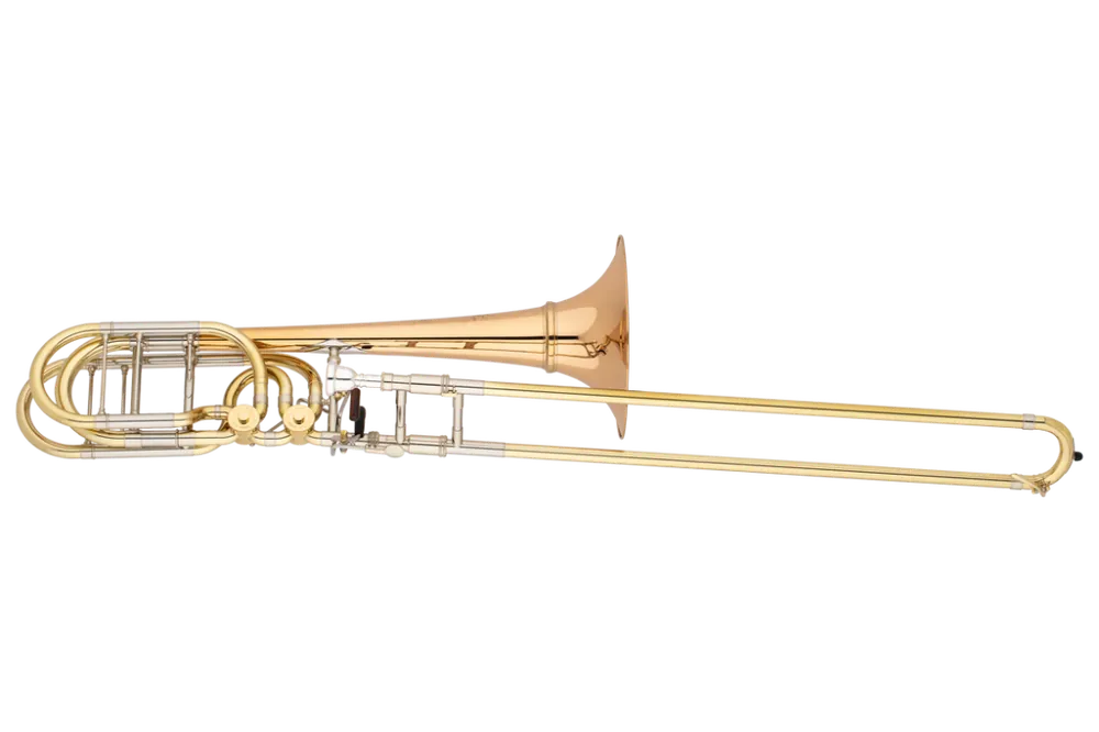 S. E. ShiresVintage Elkhart Bass Trombone with 9.5'' Red Brass Bell and Independent Rotary Valves Editor’s Pick