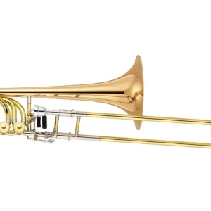 Trending Yamaha BandYBL835G Xeno Bass Professional Trombone with .563'' Bore - Clear Lacquer