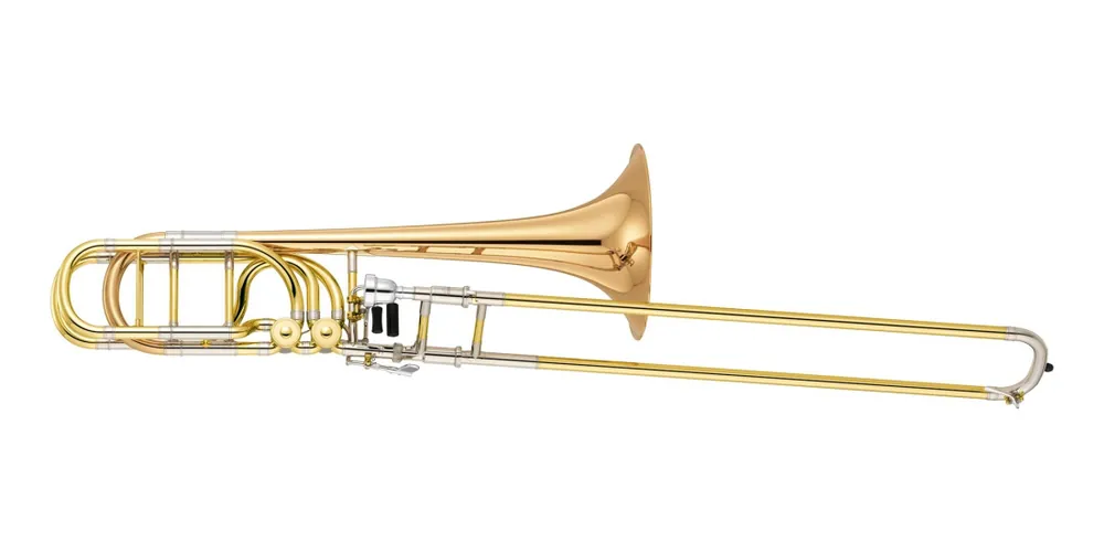 Trending Yamaha BandYBL835G Xeno Bass Professional Trombone with .563'' Bore - Clear Lacquer