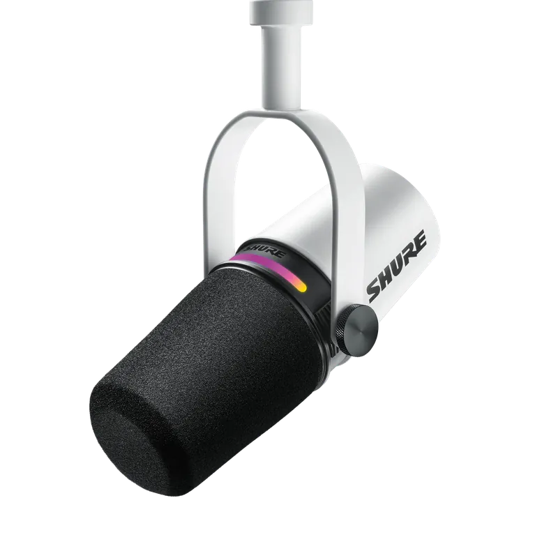 Free Shipping Shure MV7+ Podcast Microphone White