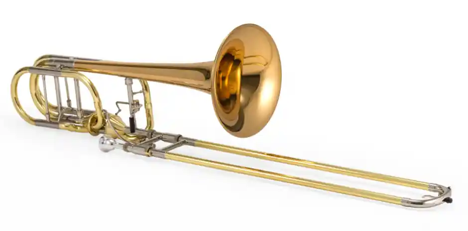 Clearance XO Professional Brass1240RL-T Bb/F/Gb/D Professional Bass Trombone w/Dual Thayer Valves - Rose Brass Bell