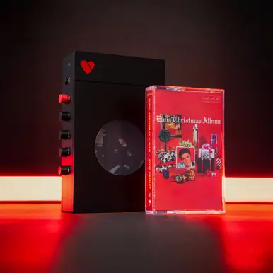 Editor’s Pick We Are Rewind Portable Bluetooth Cassette Player Elvis Special Edition w/Christmas Album Cassette