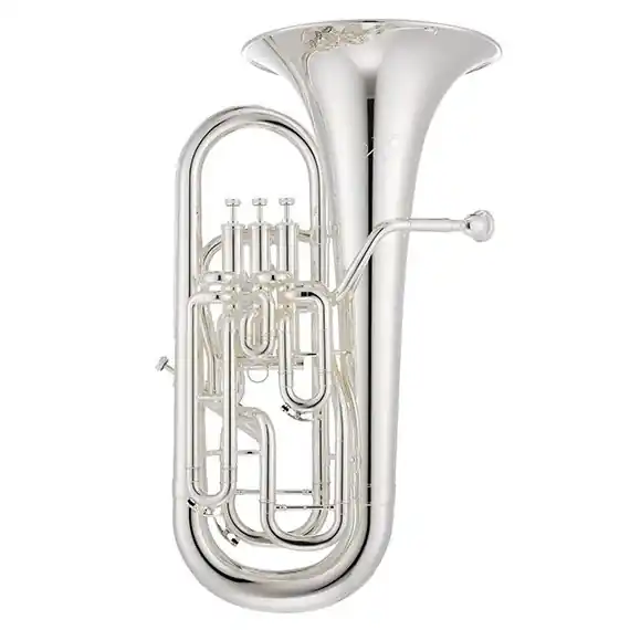 XO Professional Brass1270 Bb Compensating Euphonium with 3+1 Valves - Silver-Plated Budget