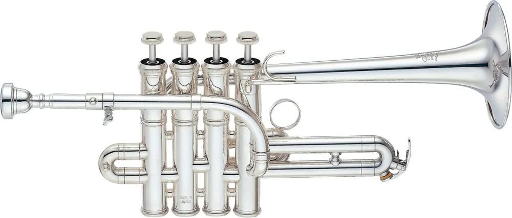 Free Shipping Yamaha BandCustom Bb/A Piccolo Trumpet - Silver-Plated