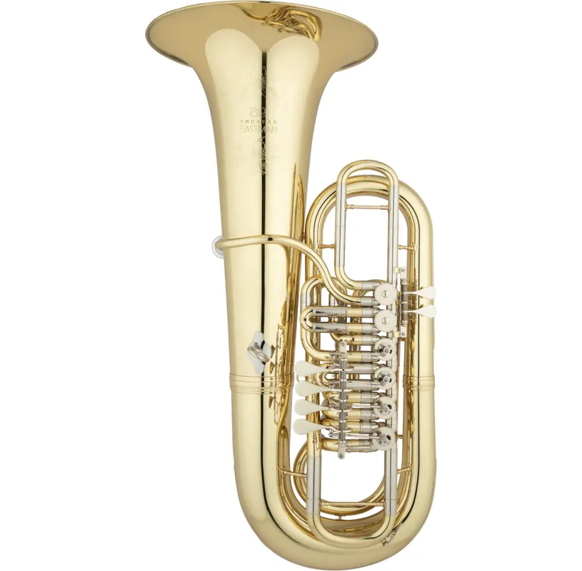Best Price Eastman WindsEBF866 F 4/4 Upright Tuba, 4 Right Hand Valves and 2 Left Hand Valves - Lacquered