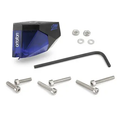 Ortofon 2M Blue MM Phono Cartridge & Audio Additives - Cartridge Mounting Kit BUNDLE Express Delivery