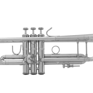 Bach180S37R Professional Trumpet with .459'' Bore, Reverse Leadpipe - Silver-Plated Premium