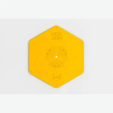 Luxury Hexmat Yellow Bird Phono Record Isolator