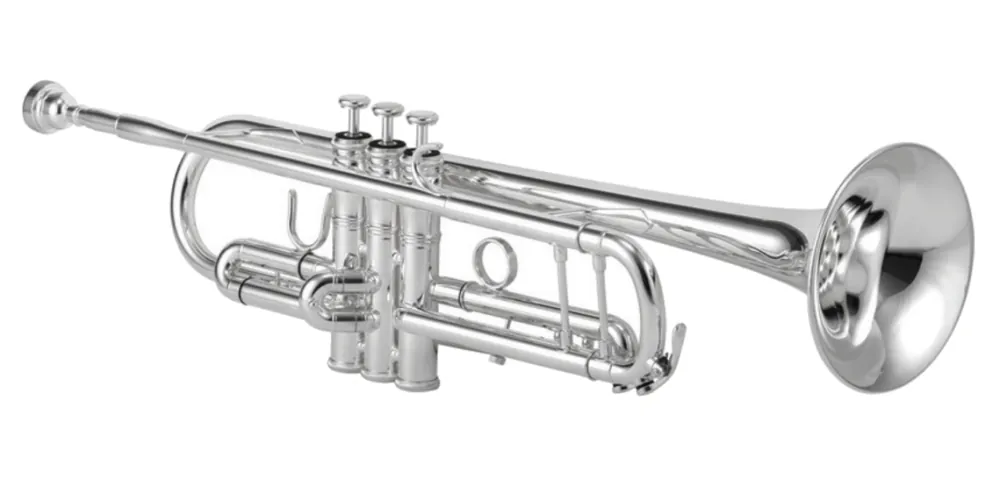 XO Professional Brass1602SS-S4 Professional Bb Trumpet, .459'' Bore - Silver Plated Handmade