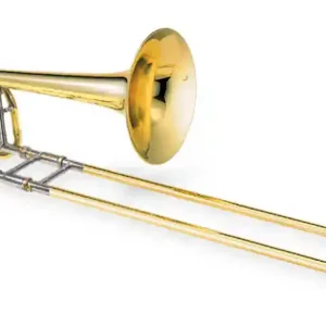 XO Professional Brass1236L-T Bb/F Professional Trombone w/Thru-Flo Valve, Yellow Brass Bell Best Seller