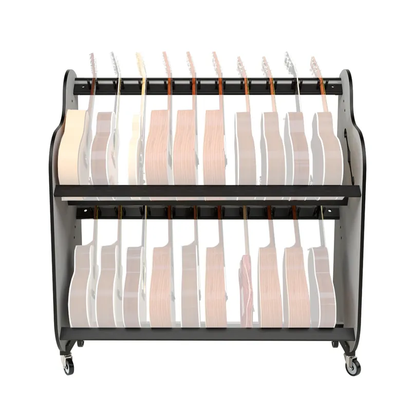 A&S Crafted ProductsBand Room Double-Stack Guitar Shelf Racks Discount