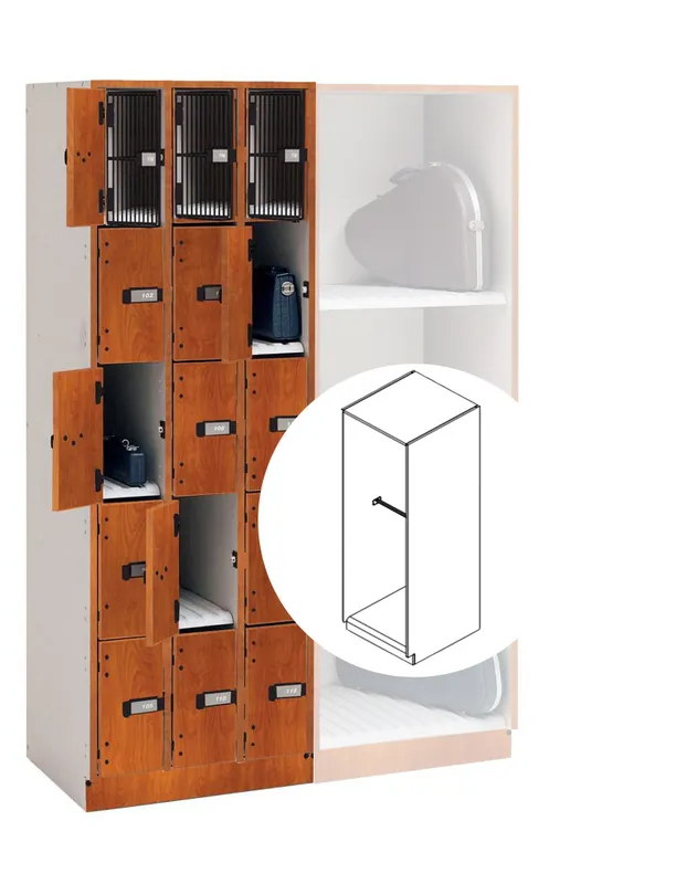 Big Sale WengerUltraStor Robe and Uniform Cabinet with 1 Large Compartment and Full Door - Cherry