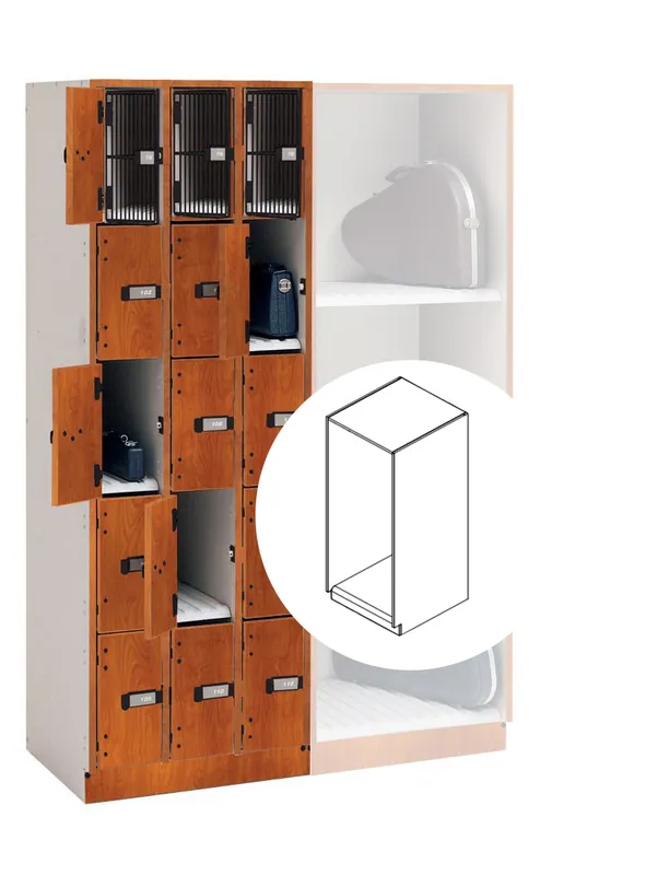 Limited Edition WengerUltraStor Cabinet with Large Compartment and Grille Door - Cherry