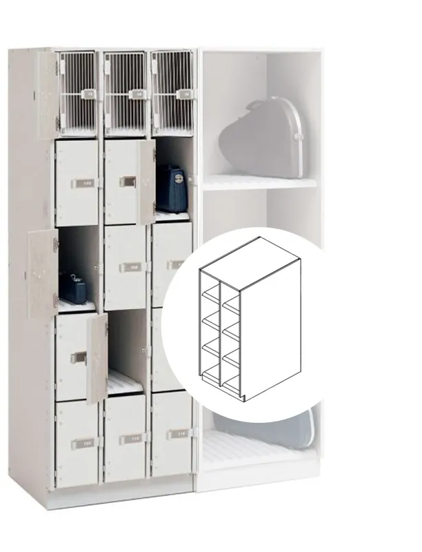 WengerUltraStor Cabinet with 8 Compartments and Grille Door - Oyster Final Sale