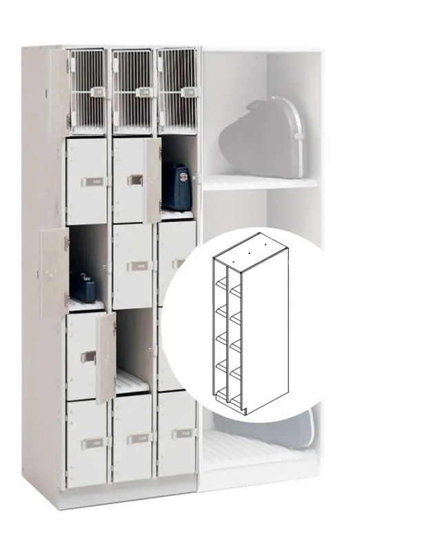 Latest WengerUltraStor Cabinet with 10 Narrow Compartments and Grille Door - Oyster