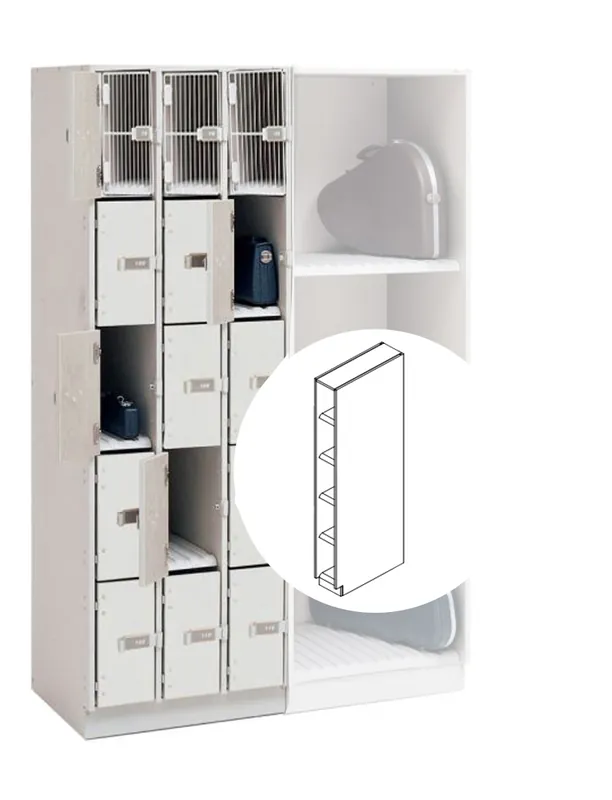 WengerUltraStor Cabinet with 5 Compartments and Grille Door - Oyster Final Sale