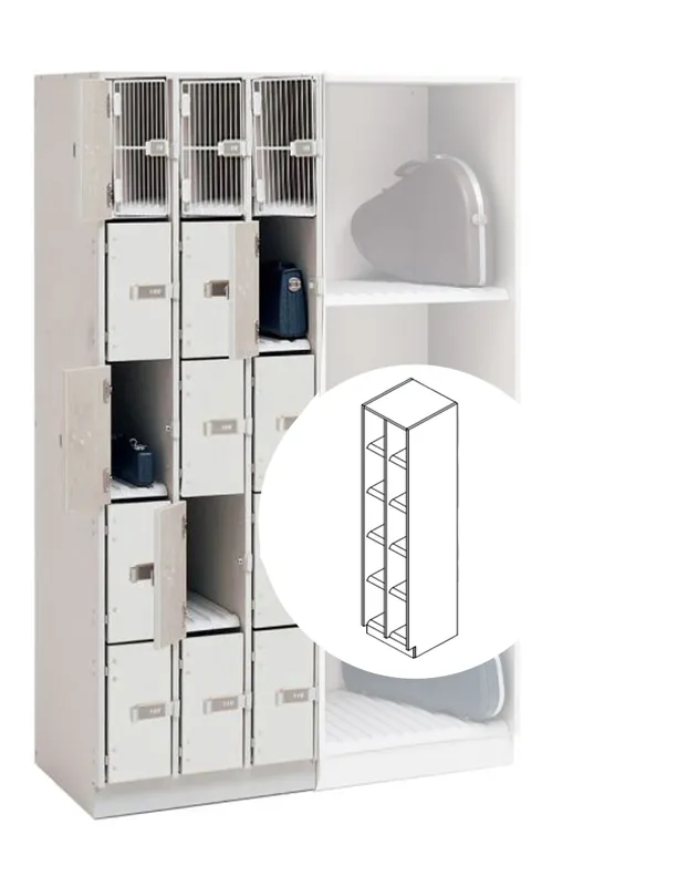 In Demand WengerUltraStor Cabinet with 10 Small Compartments and Grille Door - Oyster