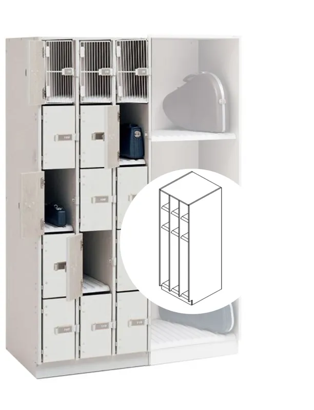 WengerUltraStor Cabinet with 6 Small Compartments, 3 Large Compartment and Grille Doors - Oyster Affordable