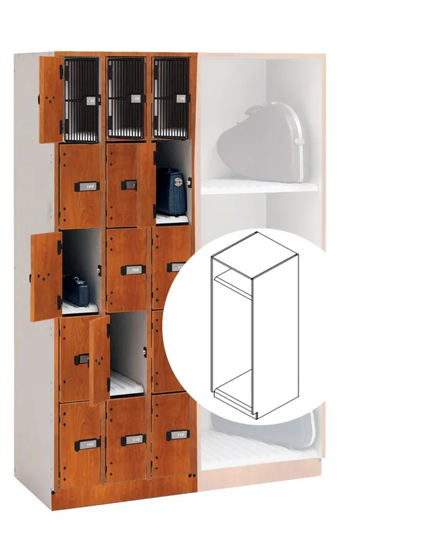 WengerUltraStor Cabinet with 1 Compartment and Grille Door - Cherry Sale